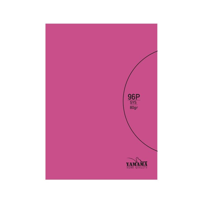 CAHIER 24 YAMAMA BMV 96P 80G CP UNI ROSE