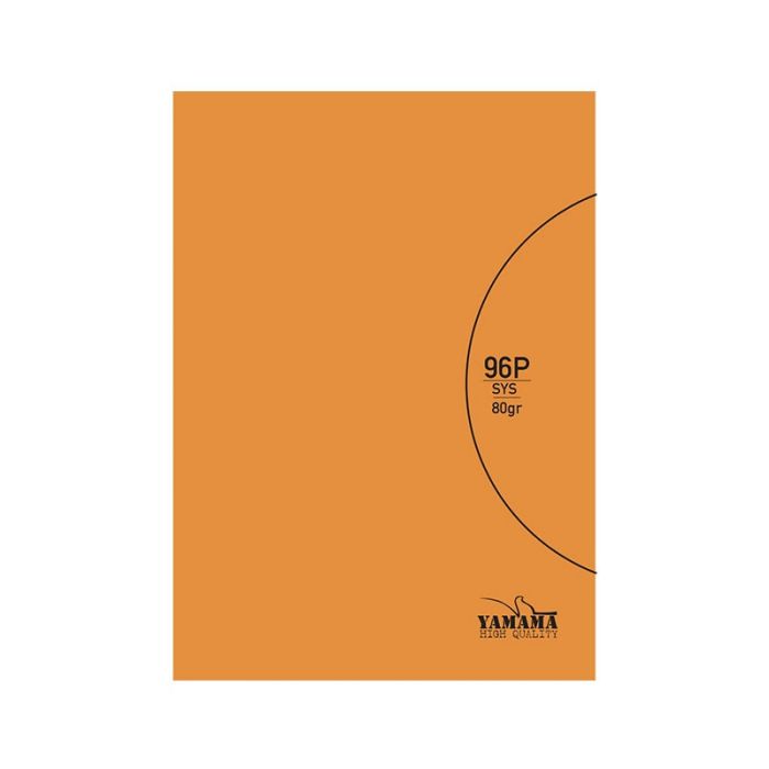 CAHIER 24 YAMAMA BMV 96P 80G CP UNI ORANGE