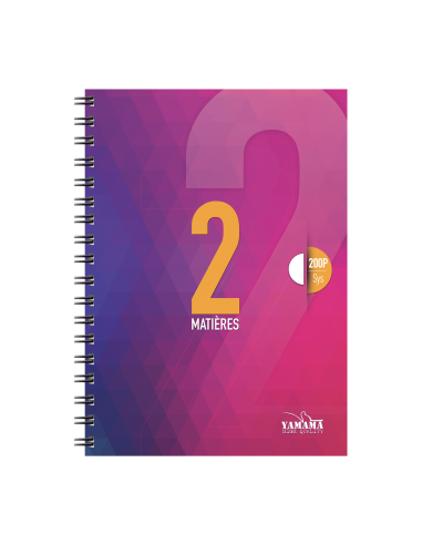 CAHIER 2EN1 WIRO A4 200P YAMAMA METAL 80G