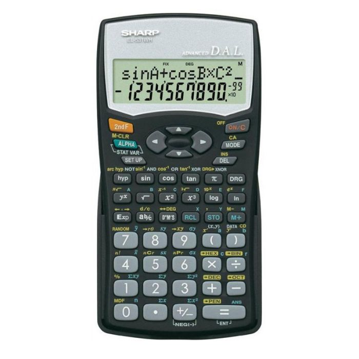 Calculatrice scientifique SHARP 272F EL531WH-BK