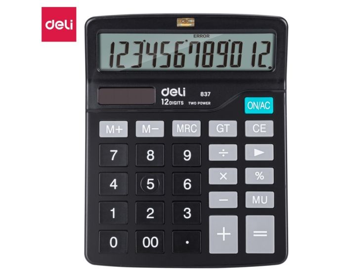 CALCULATRICE DE BUREAU DELI 837