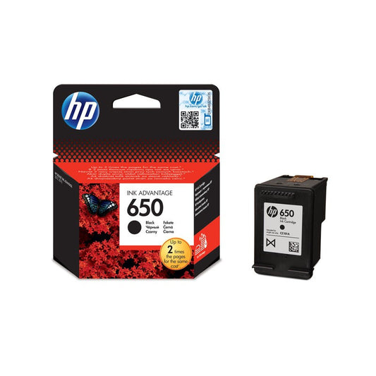 CARTOUCHE D ENCRE HP ORIGINAL 650 NOIR