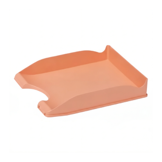 CORBEILLE A COURRIER FAIBO OPAQUE ORANGE PASTEL