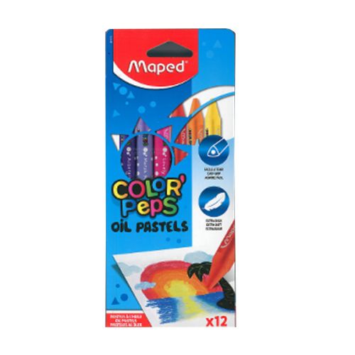 CRAYON DE CIRE A HUILE MAPED DE 12 REF 864010