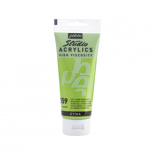 GOUACHE ACRYLIQUE PEBEO 100ML VERT JAUNE IRIDESCENT