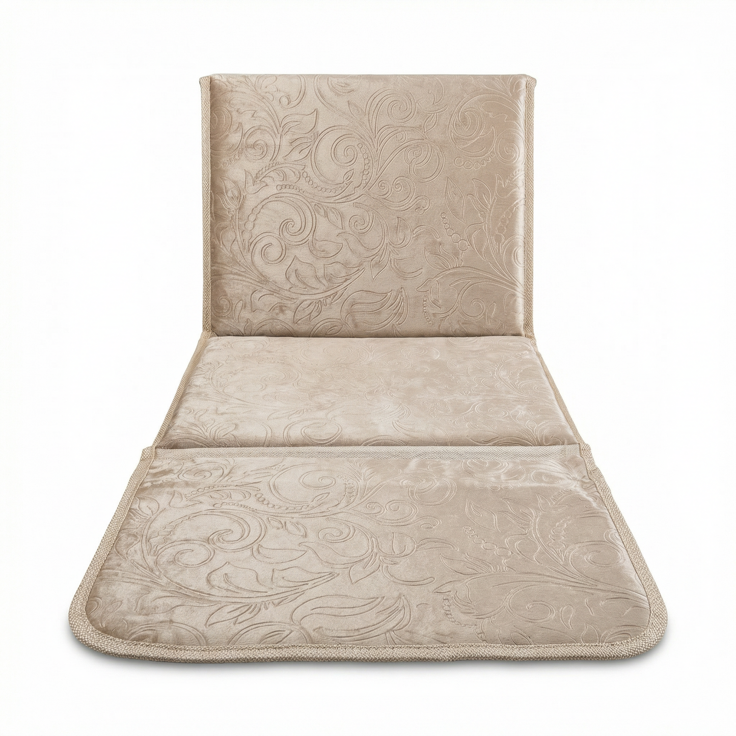 TAPIS DE PRIERE PLIABLE VELOUR AVEC DOSSIER