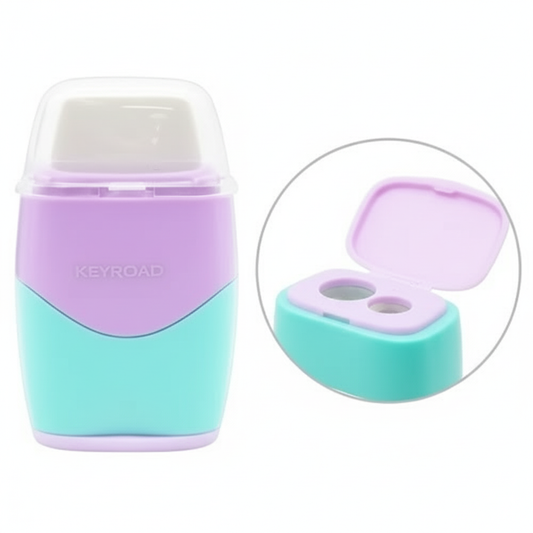 TAILLE CRAYON+GOMME KEYROAD COLOR PASTEL 2TR+RES