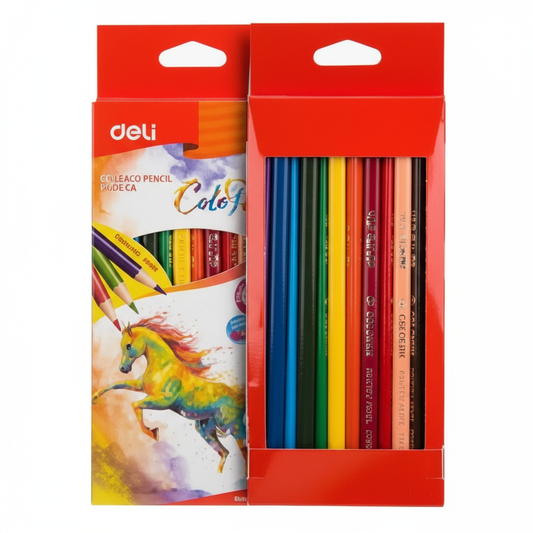 CRAYONS DE COULEUR DELI COLORUN 18 REF C003 10