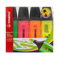 marqueur fluorescent stabilo boss poch