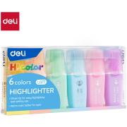 MARQUEUR FLUORESCENT DELI MINI PASTEL POCH DE 6 REF U377
