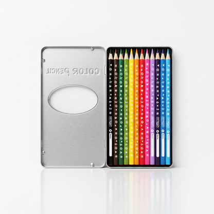 CRAYON COULEUR KEYROAD 12/18 BOITE METALE REF KR971450V