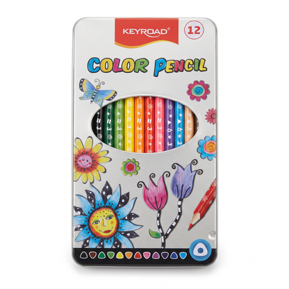 CRAYON COULEUR KEYROAD 12/18 BOITE METALE REF KR971450V