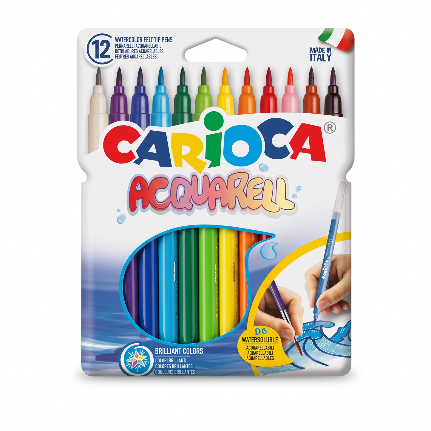 FEUTRE AQUARELLE CARIOCA DE 12 42747