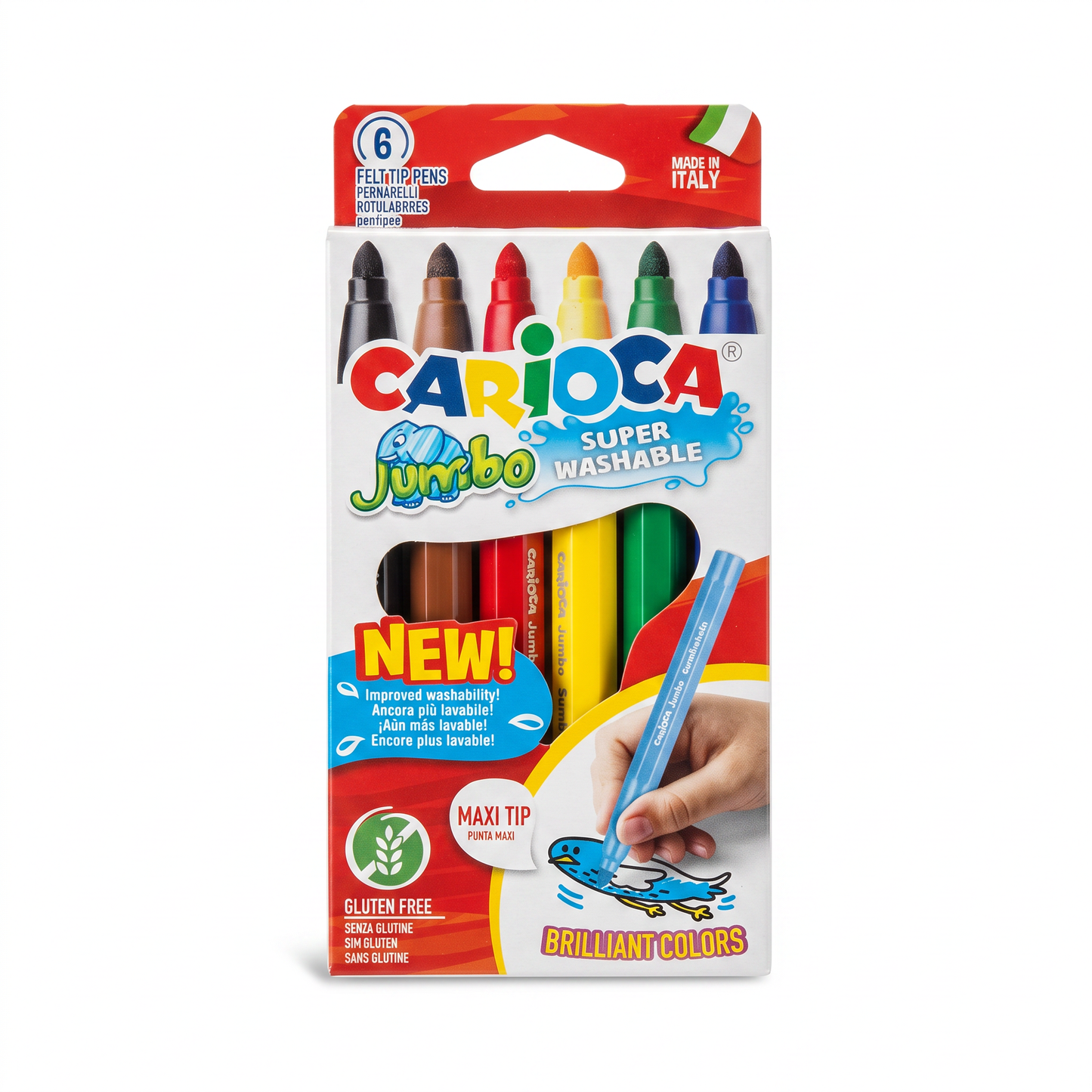 FEUTRE CARIOCA JUMBO SUPER LAVB DE 6 40568