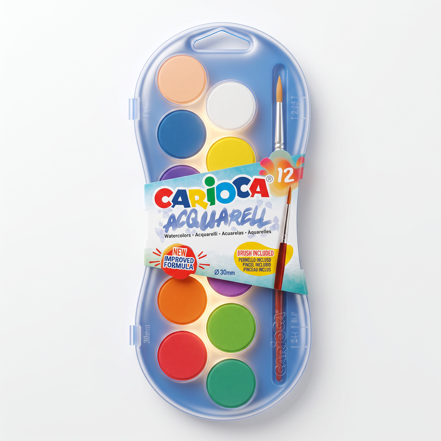 AQUARELLE CARIOCA DE 12 30MM 42404