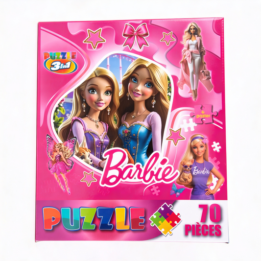 JOUET PUZZLE 3EN1 BARBIE-STITCH