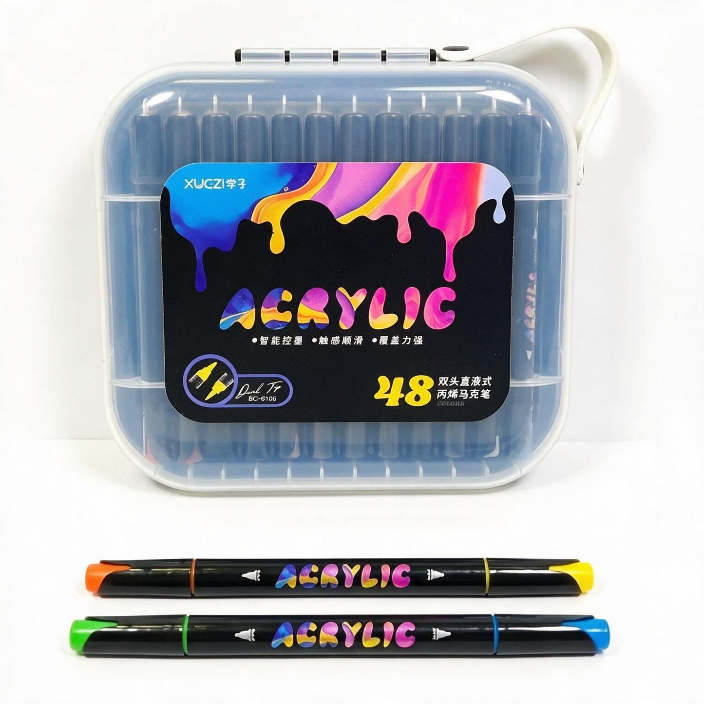 MARQUEUR ACRYLIQUE DUAL TIP DE 48 REF BC-6106