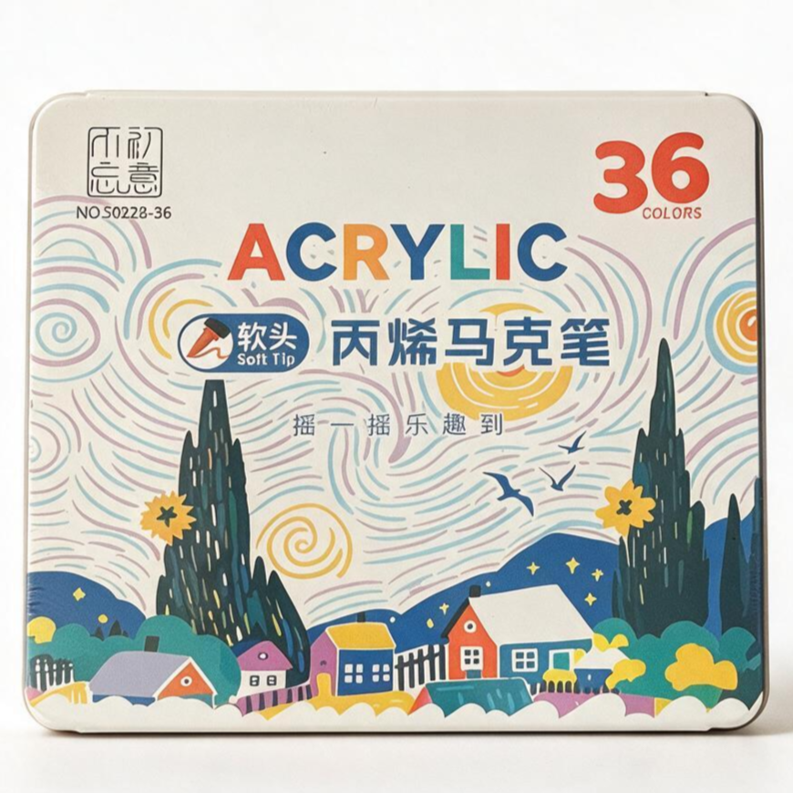 MARQUEUR ACRYLIQUE DE 36 REF NO.50228-36