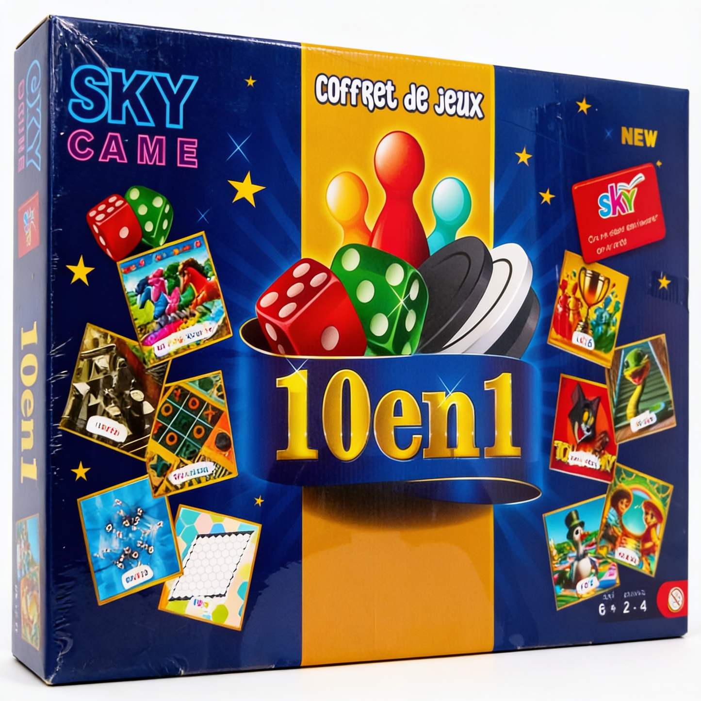 JOUET COFFRET DE JEUX 10EN1-SKY EDITION