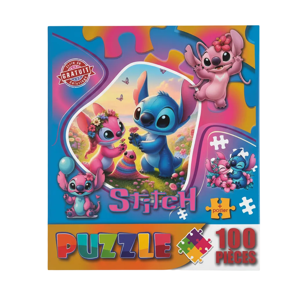 JOUET PUZZLE 3EN1 BARBIE-STITCH