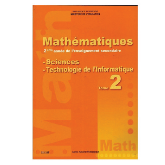 Mathématiques T2 (sc - tech)