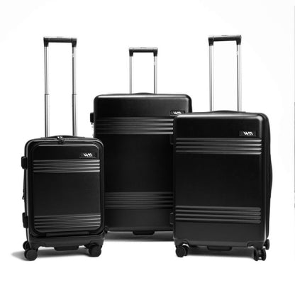 LUGGAGE WAMA LX-1826 DISCOVERY SET DE 3 NOIR