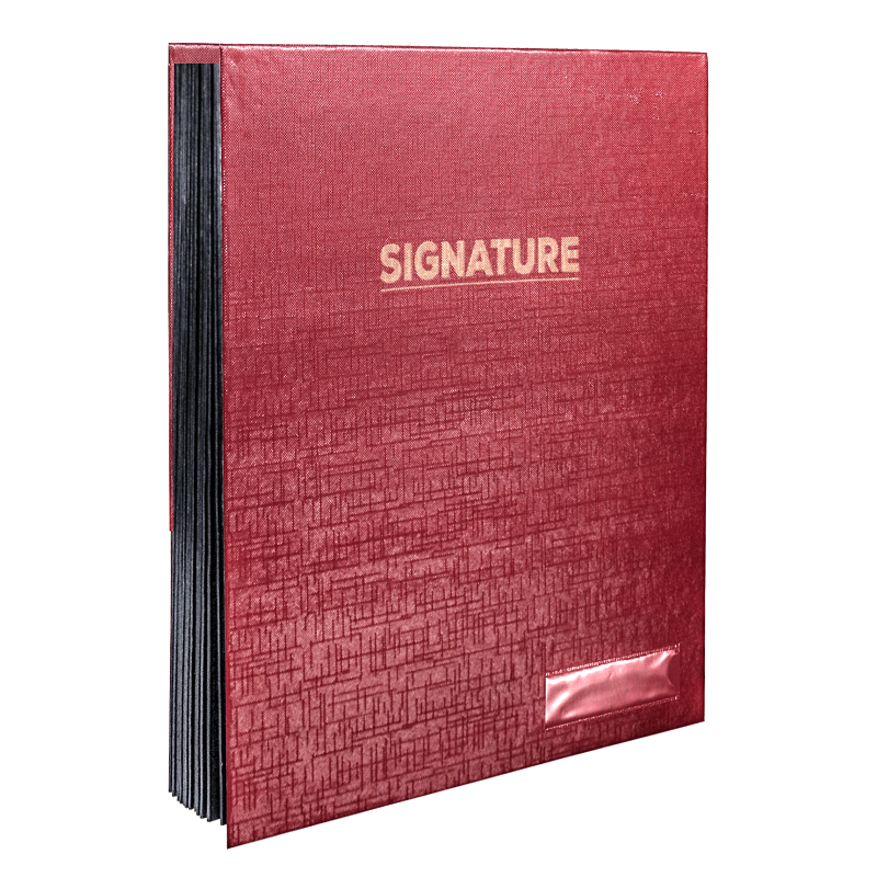 PARAPHEUR SIGNATURE PURPLE 24 VOLETS BORDEAUX