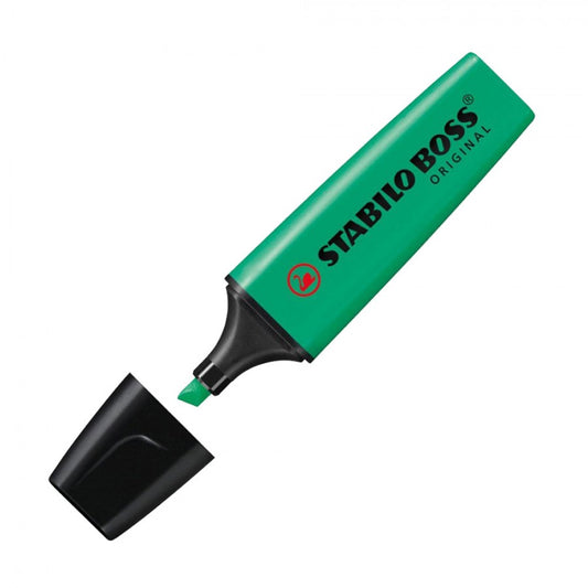 MARQUEUR FLUORESCENT STABILO BOSS NATUR VERT TERRE 70/163