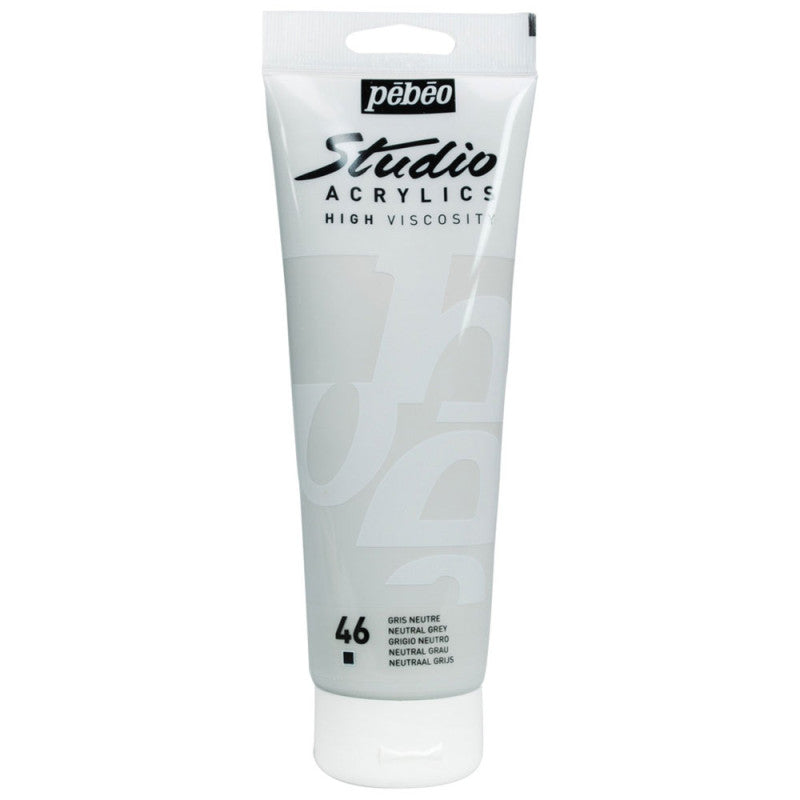 GOUACHE ACRYLIQUE PEBEO 100ML GRIS NEUTRE