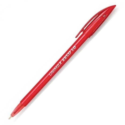 STYLO A BILLE UNIMAX EECO 1.0 ROUGE