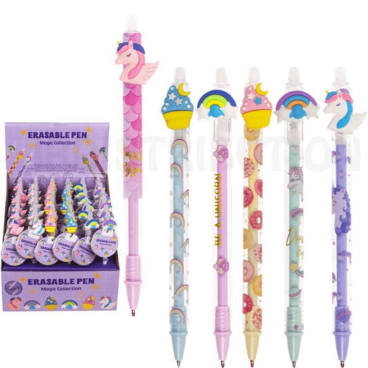 STYLO FANTAISIE FLORAL EFFACABLE REF YL242635