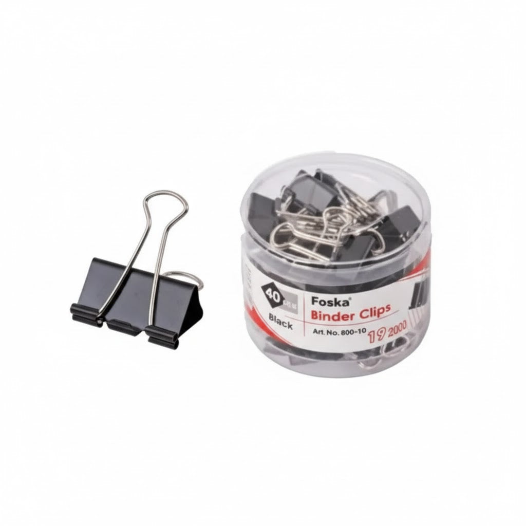 PINCE DOUBLE CLIP FOSKA 19MM REF 800-5 PAQUET DE 40