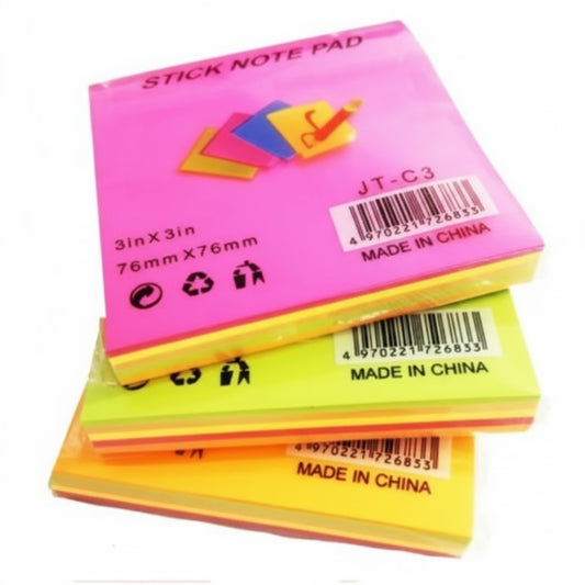 STICKY NOTES DL 76*76 5COUL 100P