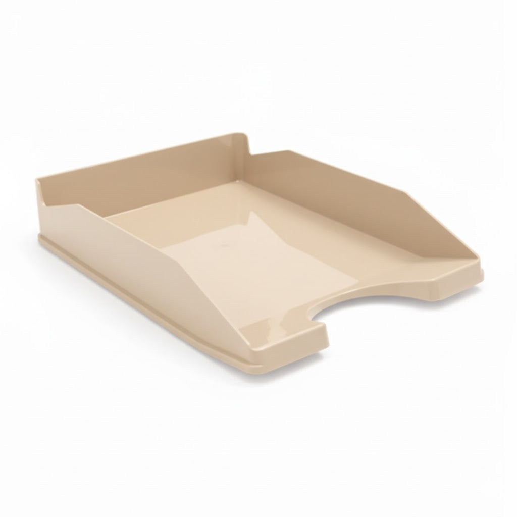 CORBEILLE A COURRIER FAIBO OPAQUE BEIGE