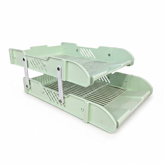 CORBEILLE A COURRIER 2 ETAGES PASTEL FA1160-72