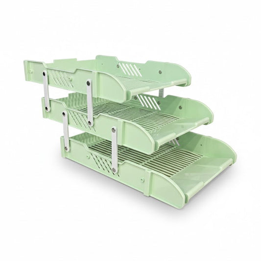 CORBEILLE A COURRIER 3 ETAGES PASTEL FA1160-74